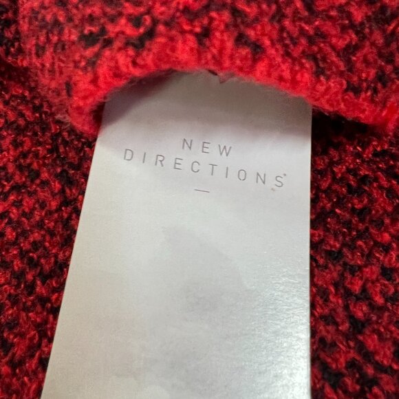 New Directions open Cape red and black with pockets size XXL NWT - Picture 3 of 5